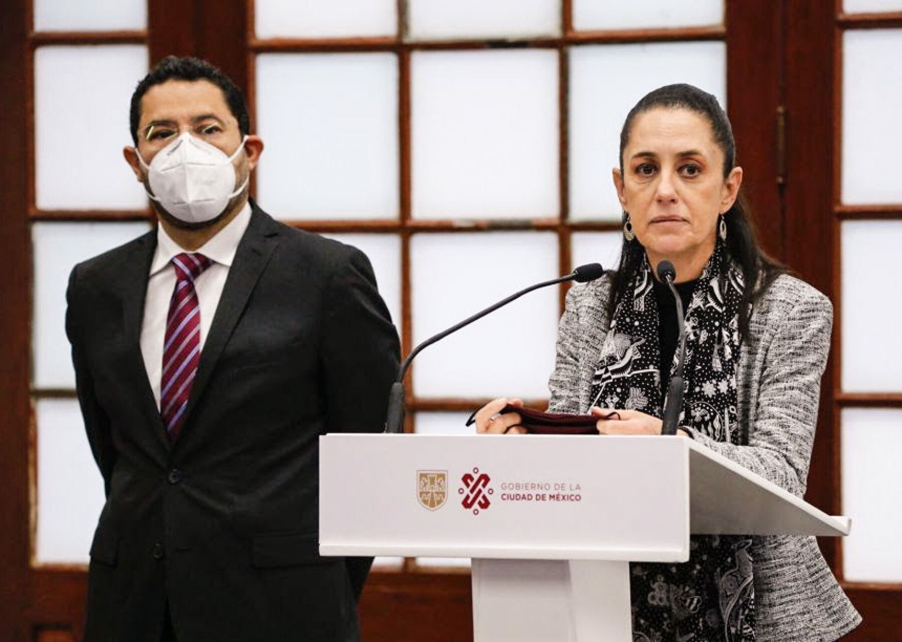 Claudia Sheinbaum y Martí Batres
