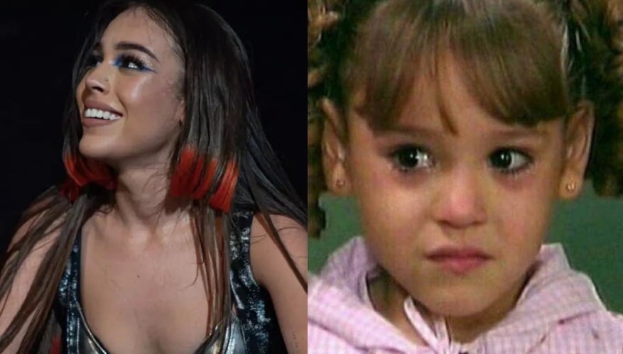 Danna Paola de pequeña