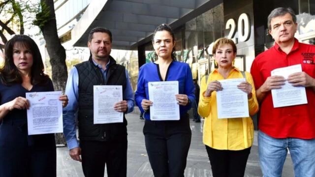 "Va por México" presenta denuncia contra AMLO y Morena