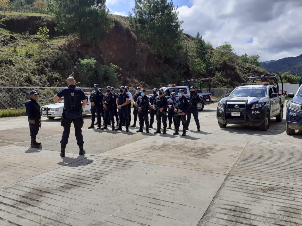 Despliegue policiaco por las elecciones 2022 en Oaxaca