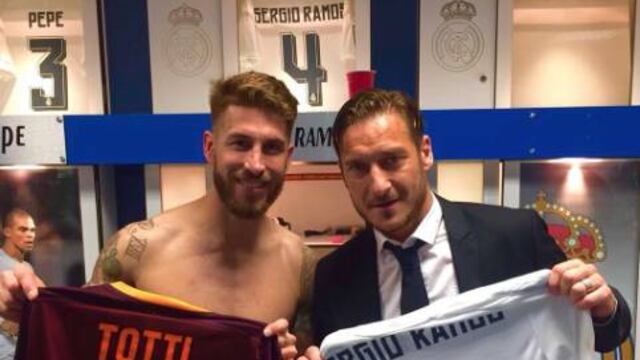 Sergio Ramos y Francesco Totti