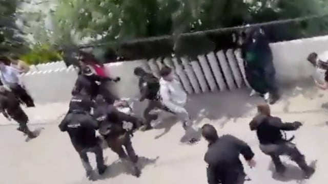 Riña en el Conalep Huixquilucan entre alumnos y policías