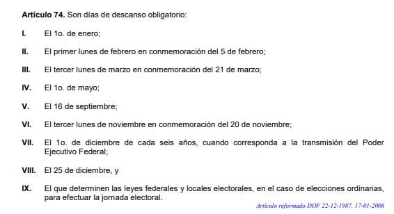 Días que se pagan doble en 2023