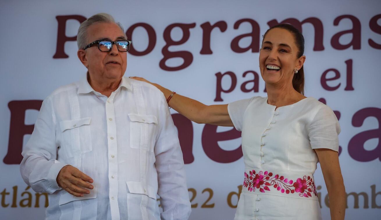 Claudia Sheinbaum y Rubén Rocha.