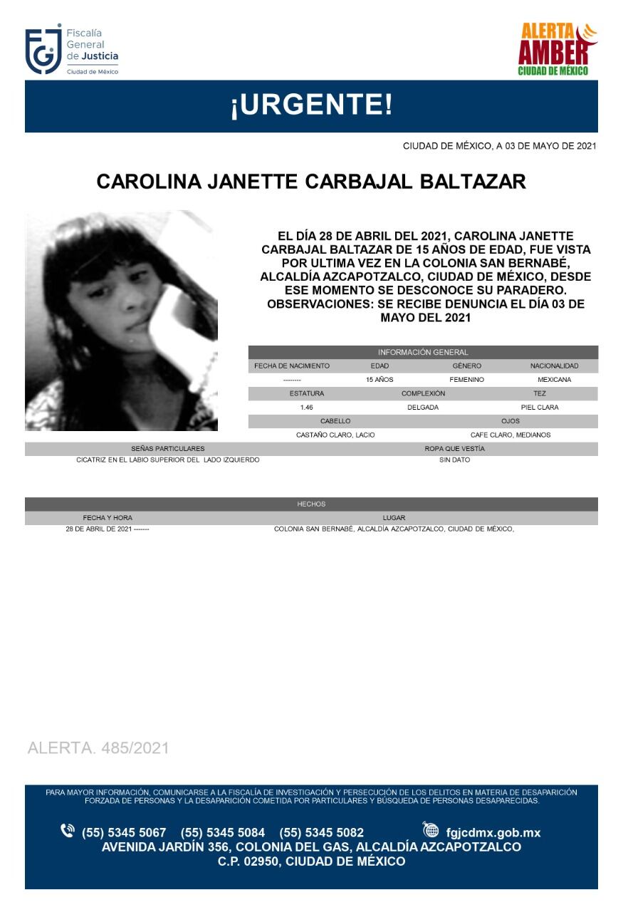 Ficha de búsqueda de Carolina