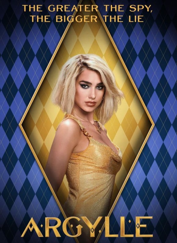 Dua Lipa lució un look rubio para la película Argylle