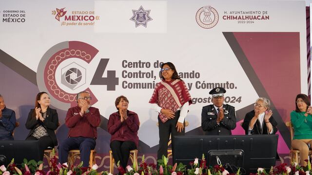 Xóchitl Flores y Delfina Gómez inauguran C4 en Chimalhuacán