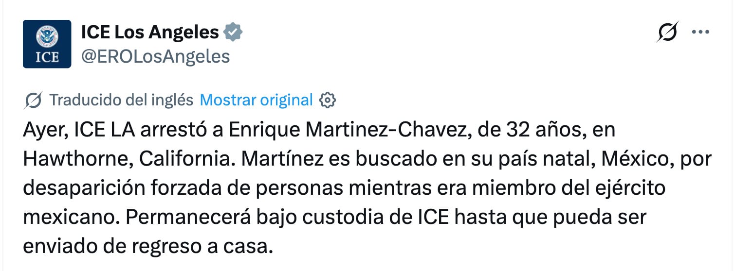 Enrique Martínez Chávez, exmilitar vinculado a caso Ayotzinapa, fue detenido