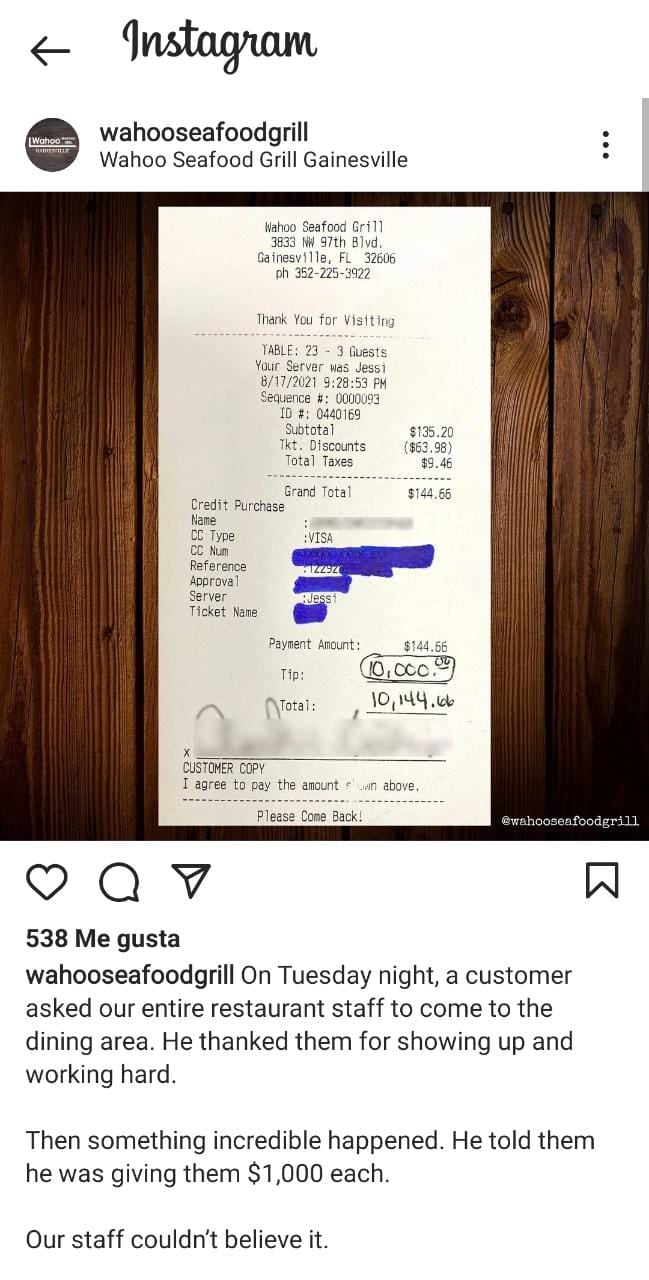 Publicación de Instagram
