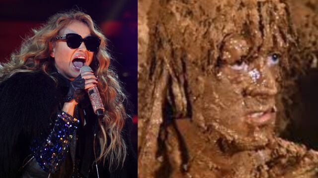 Memes de Paulina Rubio tras imágenes en la playa 'defecando'.