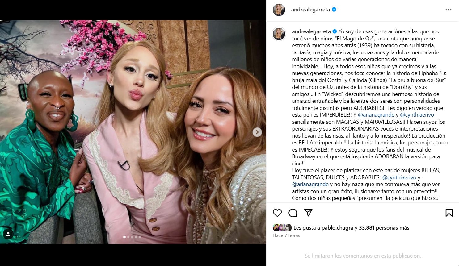 Andrea Legarreta entrevista a protagonistas de Wicked