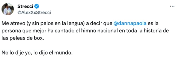 Alex Strecci aplaude el talento de Danna Paola.