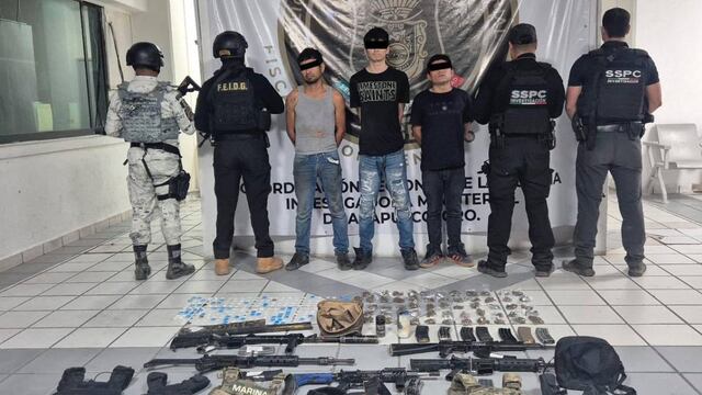 Detienen a 3 integrantes del crimen organizado en Guerrero