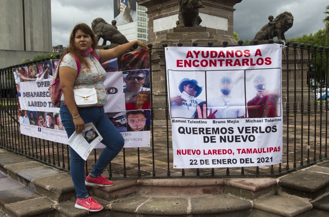 Protesta de familias de desaparecidos