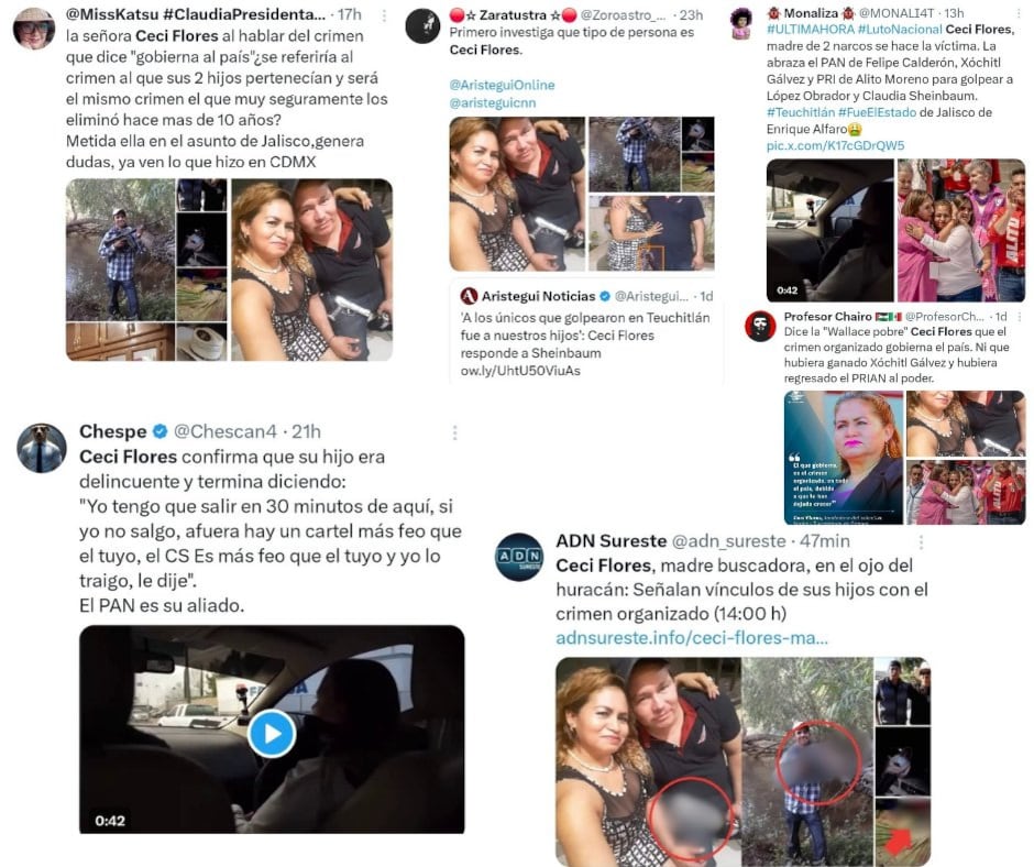 Ceci Flores, madre buscadora de Sonora, denuncia campaña en su contra en redes