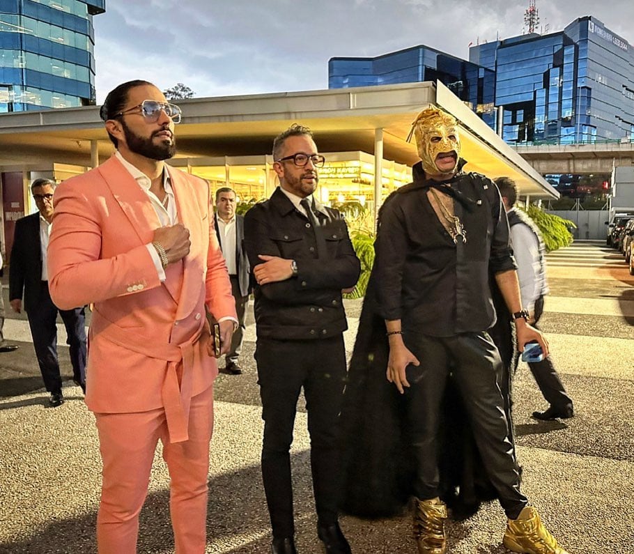 Poncho de Nigris, Chumel Torres y Escorpión Dorado.