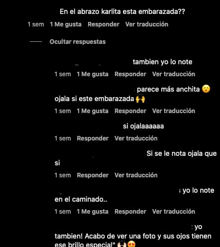 Usuarias ven que Karla Díaz sí está embarazada.