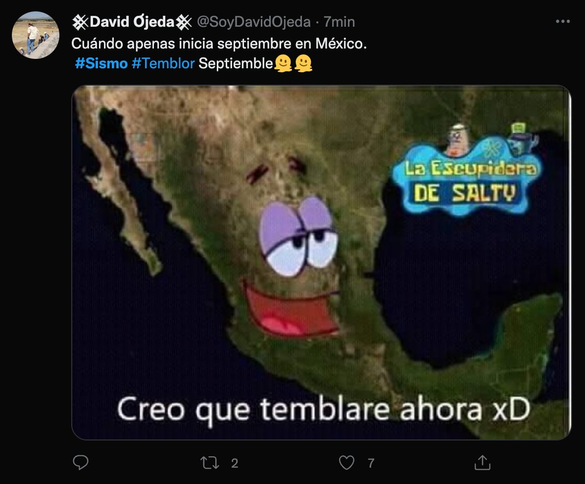 Memes de septiembre, el mes de los sismos