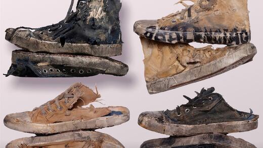 Balenciaga lanza línea de tenis rotos y sucios; costarán 42 mil pesos