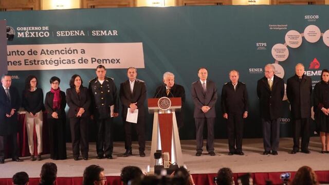 Presentación del plan para combatir el huachicoleo