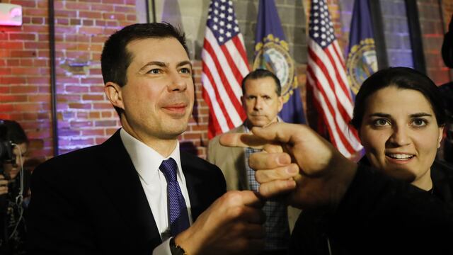 Pete Buttigieg, precandidato del Partido Demócrata para la elección presidencial 2020.