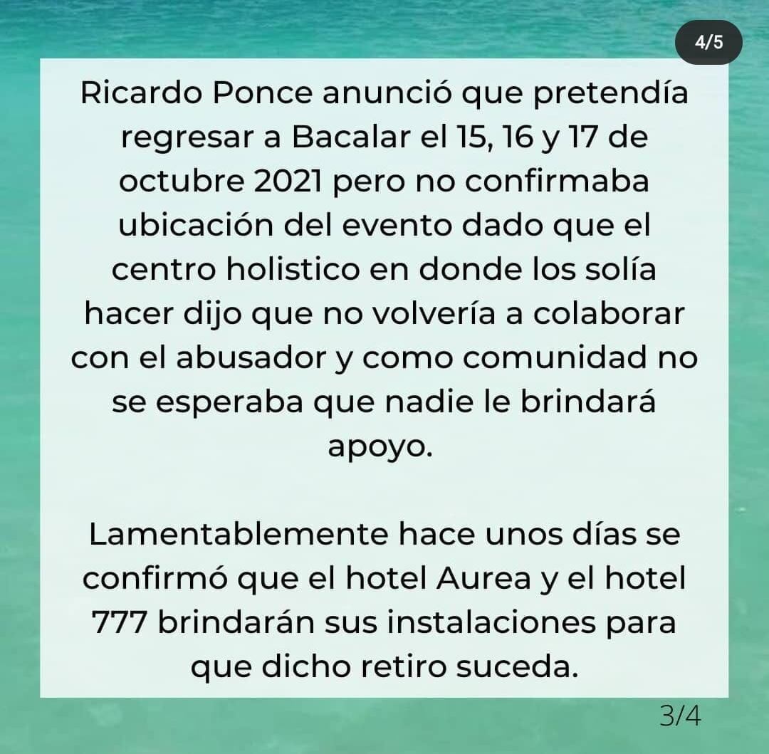 Pronunciamiento sobre Ricardo Ponce