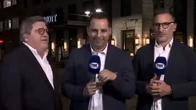 Miguel Herrera haciendo 'pucheros' en transmisión de Fox Sports
