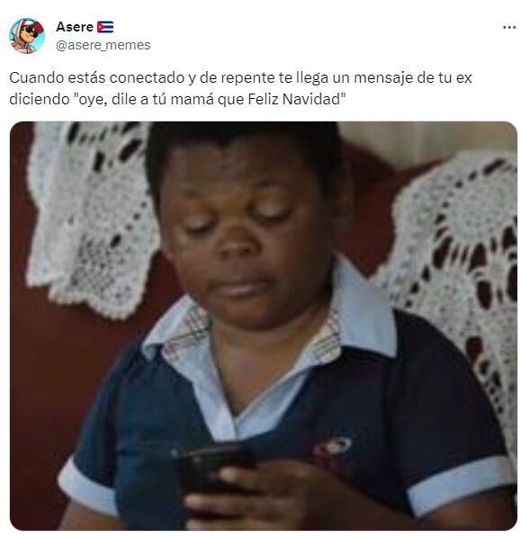 El meme de tu ex felicitándote en Navidad