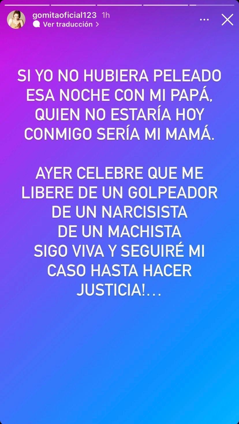 Gomita, comunicado