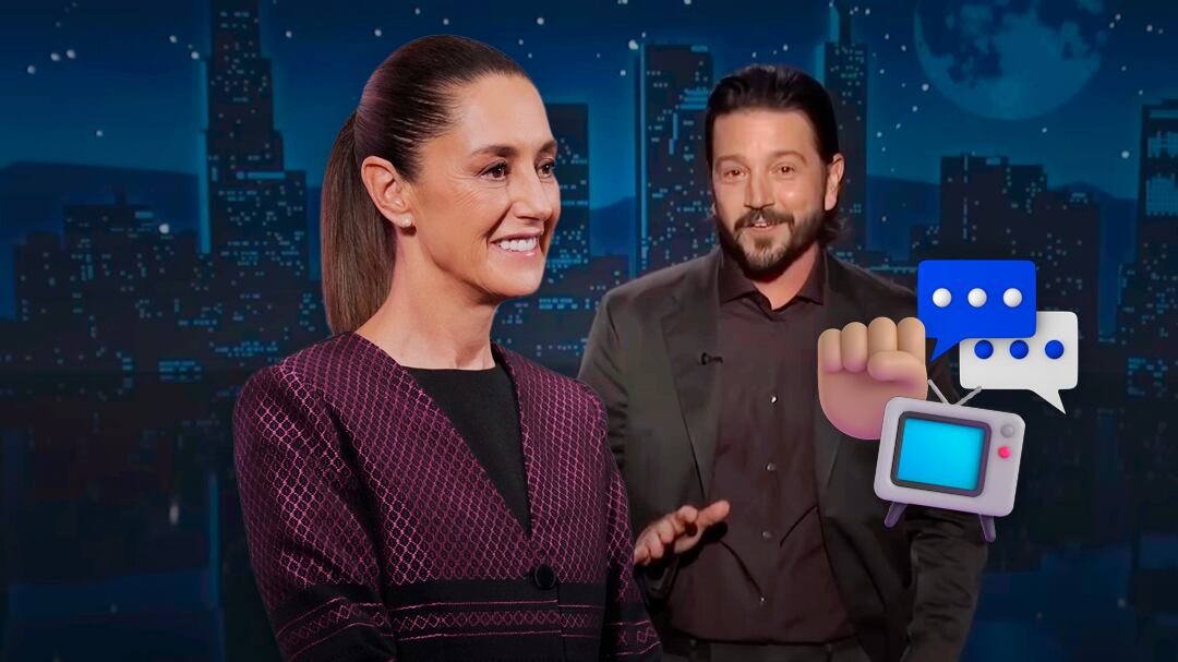 Claudia Sheinbaum manda mensaje a Diego Luna por defensa de migrantes en Jimmy Kimmel Live!