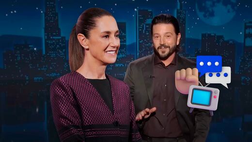 Claudia Sheinbaum manda mensaje a Diego Luna por defensa de migrantes en Jimmy Kimmel Live!