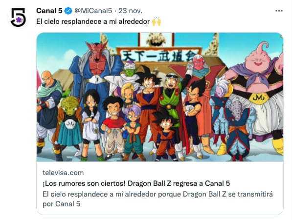 Dragon Ball Z en Canal 5