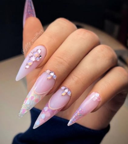 Uñas para el 14 de febrero
