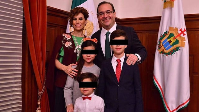 Javier Duarte, Karime Macías y su familia.