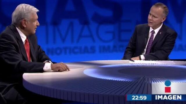 AMLO en entrevista con Gómez Leyva antes de la campaña electoral de 2018