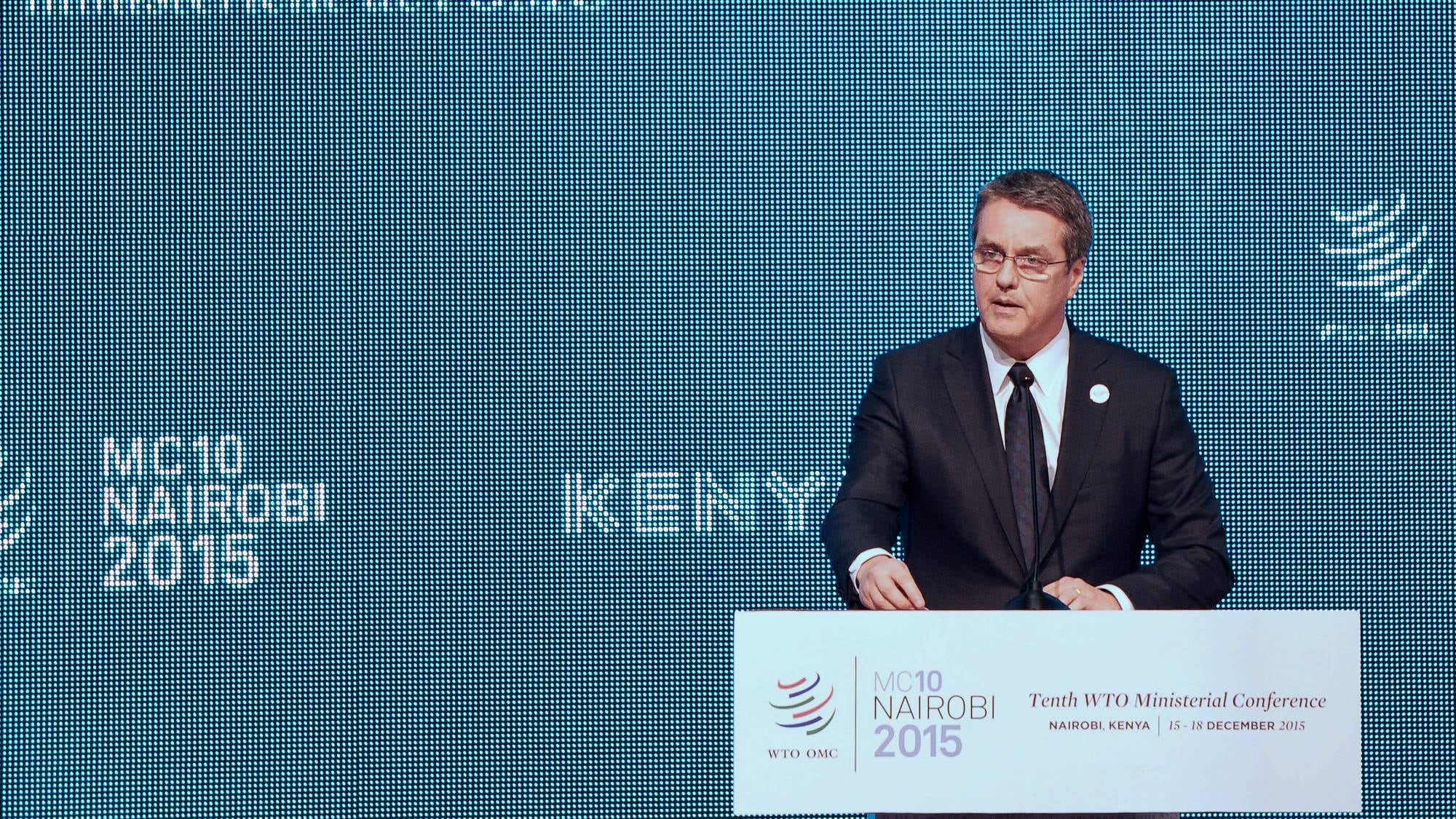 El presidente de la Organización Mundial de Comercio, Roberto Azevedo.