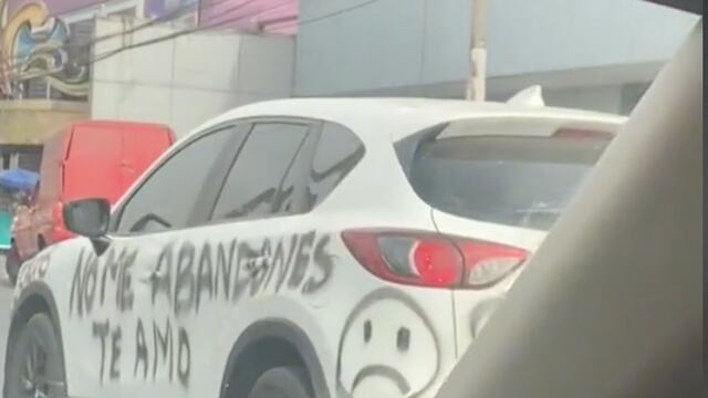 Recado en carro del novio