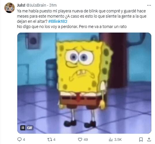 Meme por concierto cancelado de Blink-182