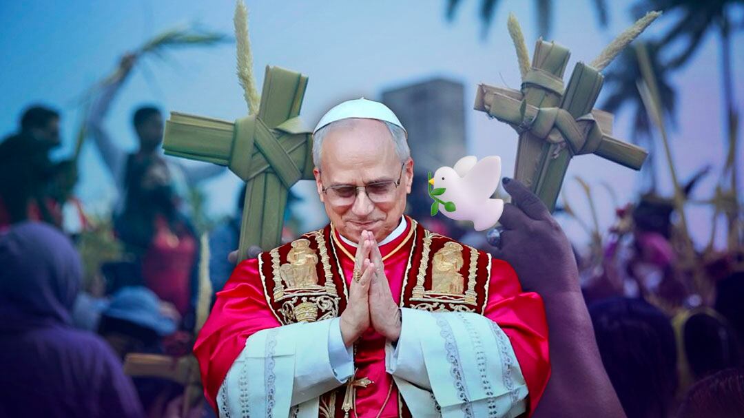 Papa León XIV eleva oración por la paz en Medio Oriente durante el Domingo de Ramos
