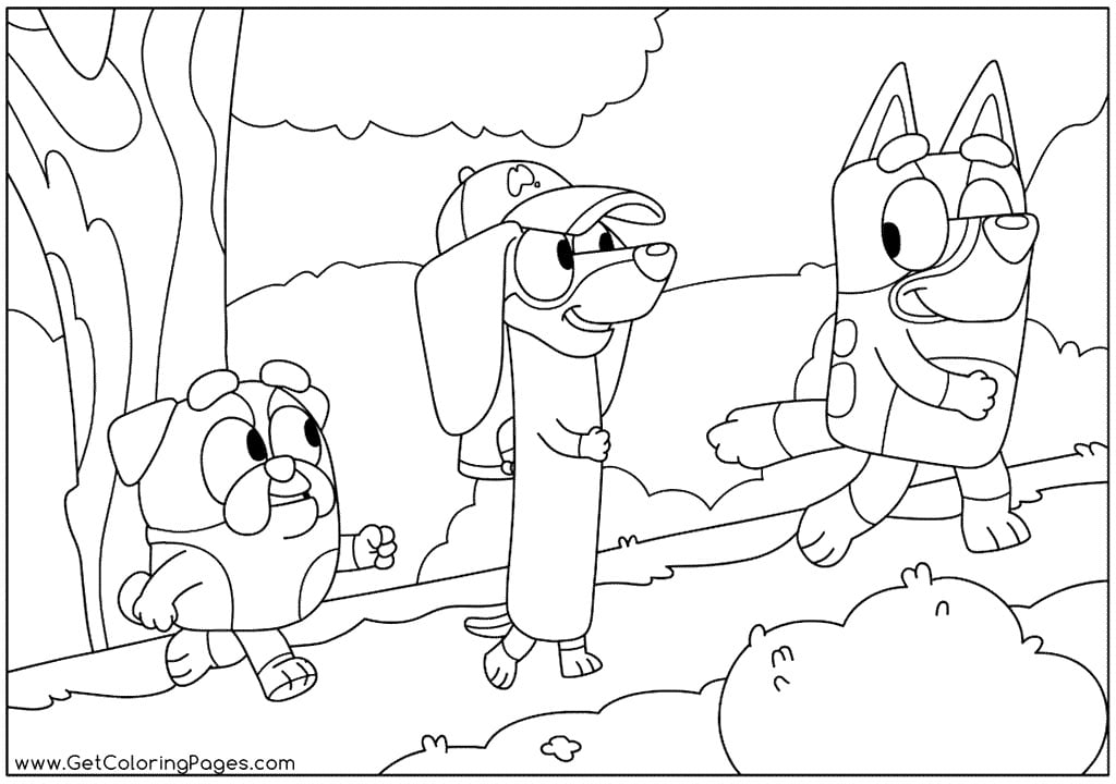 Dibujos de Bluey por el Día del Maestro