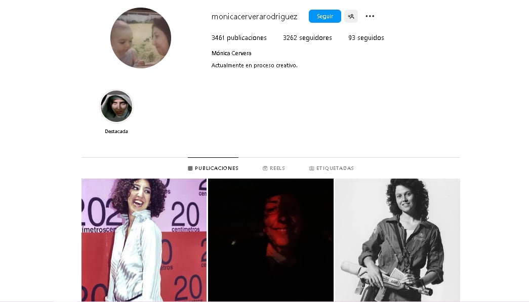 Instagram de Mónica Cervera.