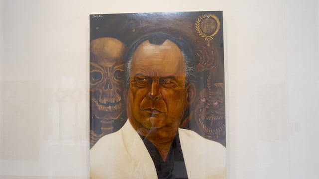 Pintura de Mauricio Fernández realizada por el artista Doctor Lakra