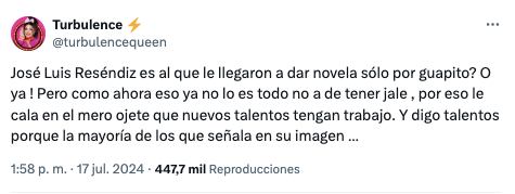 Turbulence encara a José Luis Reséndez.