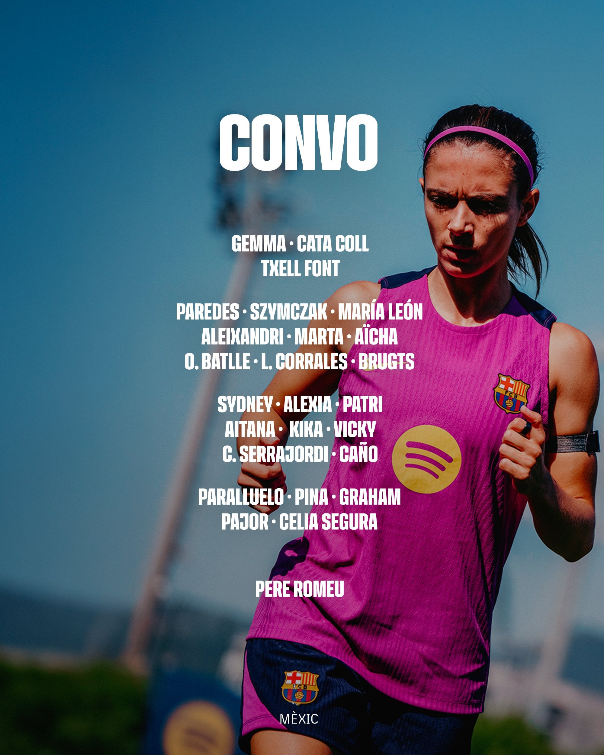 Convocatoria FC Barcelona