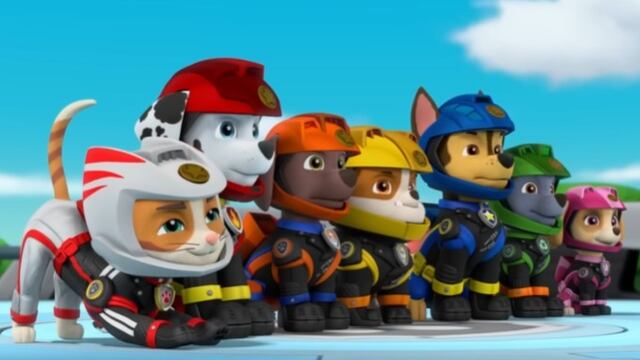 Rescates en moto de Paw Patrol y Cuadrilla Cat