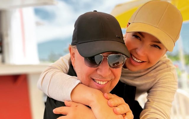 Thalía y Tommy Mottola