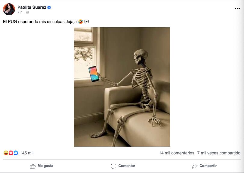 Paola Suárez responde con un meme a las exigencias de Marlon Colmenarez