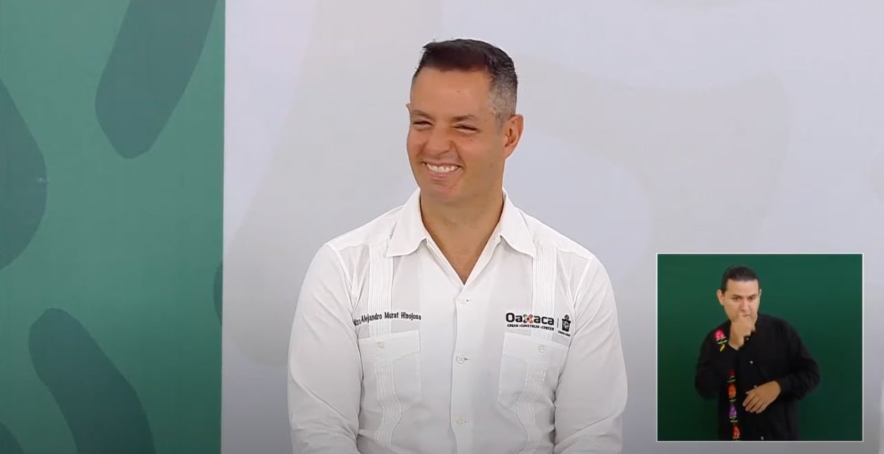 Alejandro Murat, gobernador de Oaxaca/captura de video