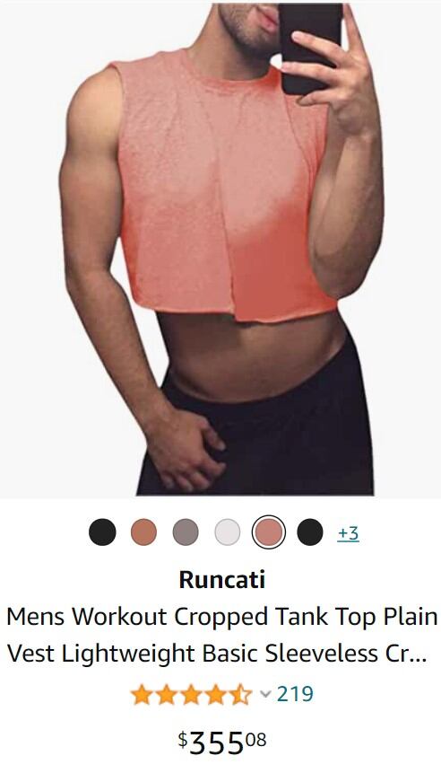 Crop tops de venta en Amazon