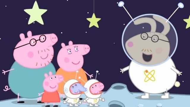 31 minutos de Peppa Pig de visita en la Luna
